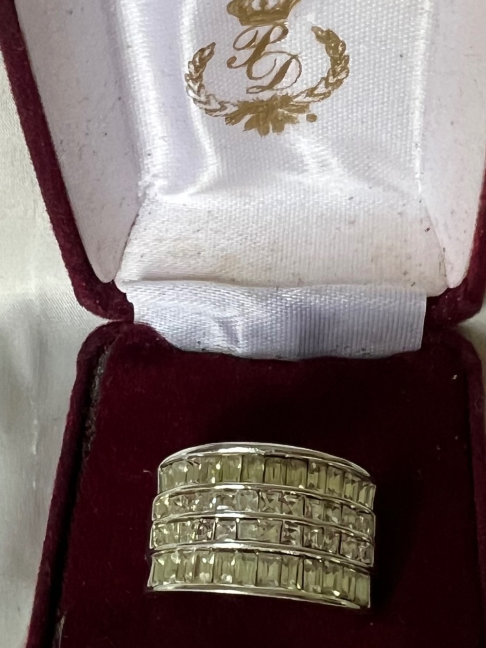 Premier Designs CZ Baguette Ring